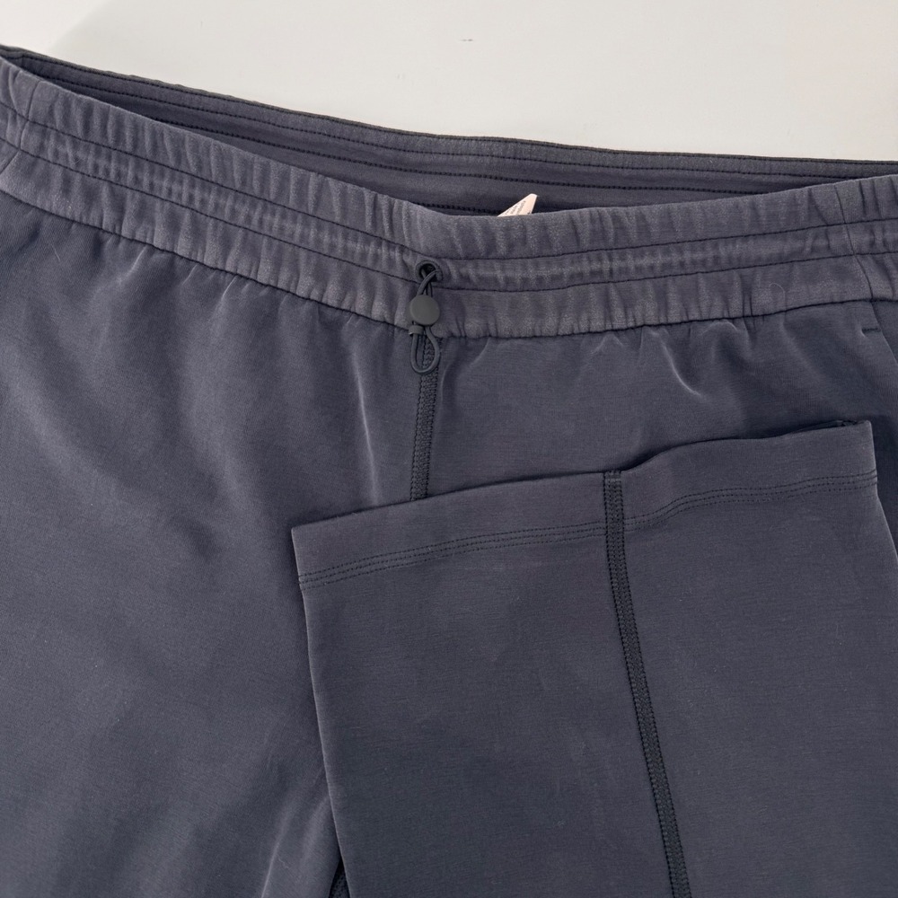 Lululemon Softstreme High Rise Pants Women 12 Black Straight Leg Drawcord 9757